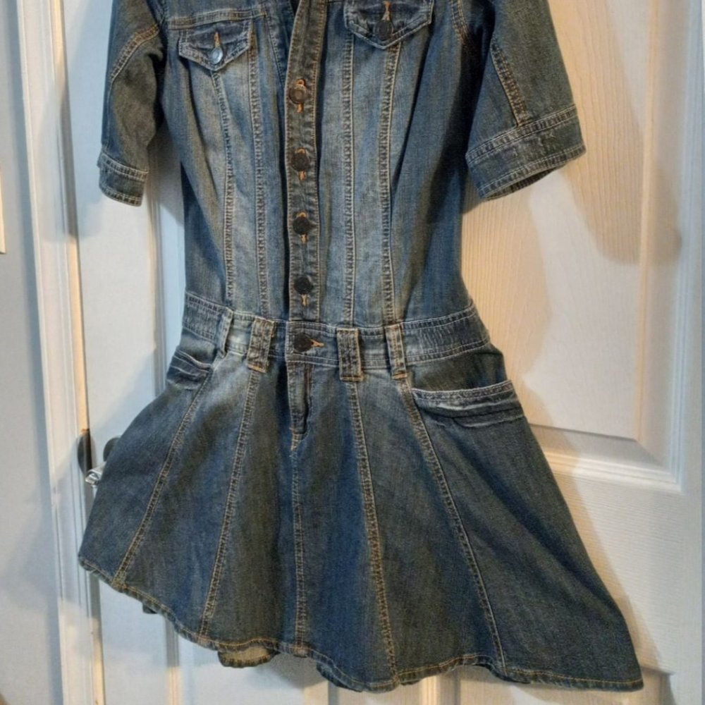 Denim Mini Dress - Picture 3 of 14